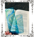Abstract Ocean Wave Bookmark – Coastal Art Page Marker