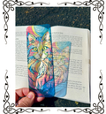 Acid Trip Psychedelic Kitty Bookmark – Trippy Cat Art Page Marker