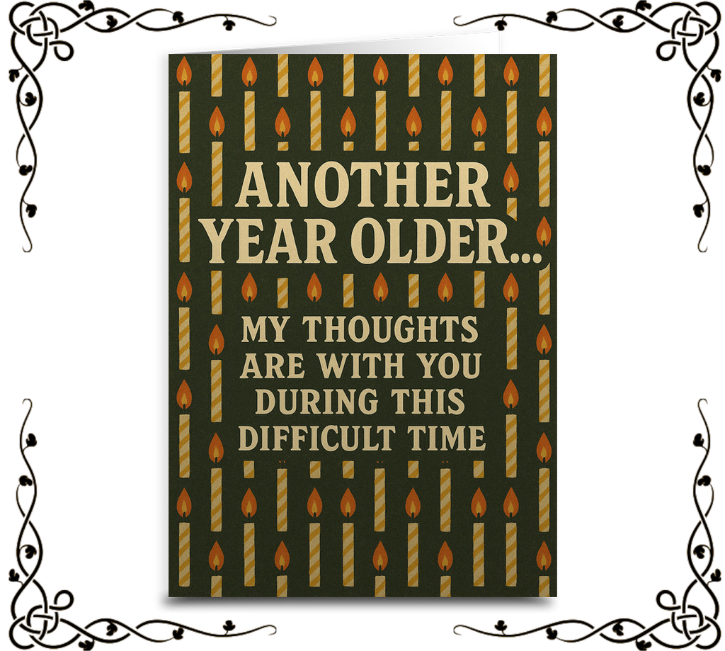 Another Year Older, My Thoughts Are With You — Greeting Card | The Original Underground