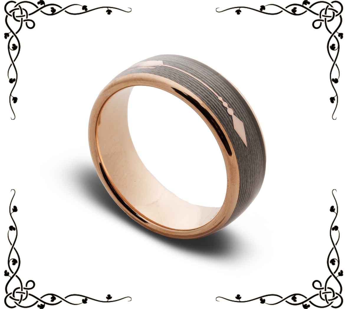 Archer | Men's Ring | Gold Plated Tungsten Carbide | VG Rings