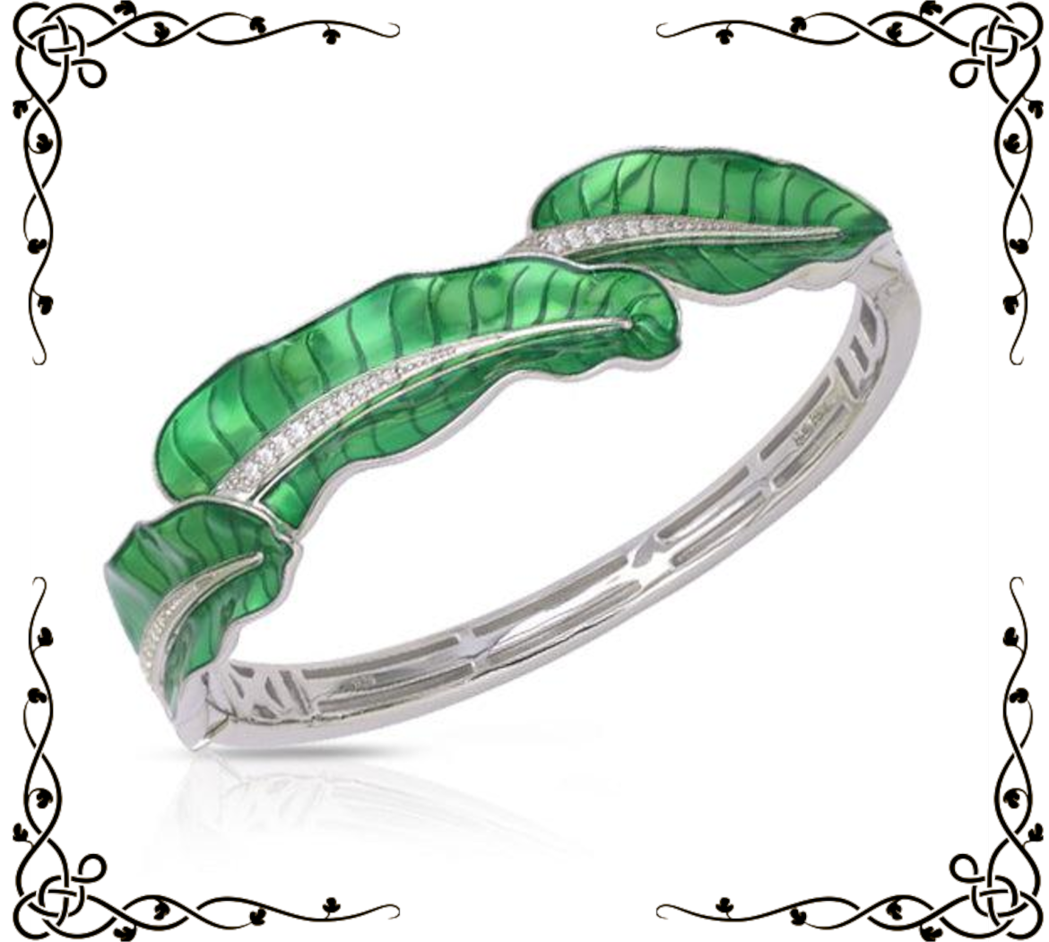 Lily Leaf Bangle | Belle Étoile Jewelry