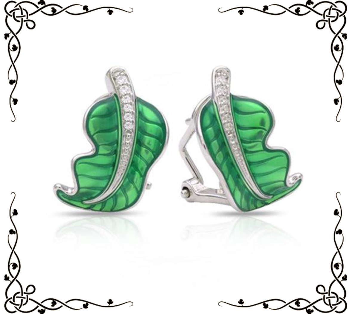 Lily Leaf Earrings | Belle Étoile Jewelry