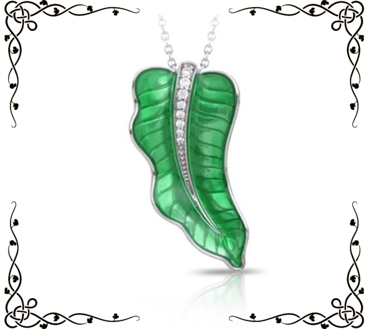 Lily Leaf Pendant | Belle Étoile Jewelry
