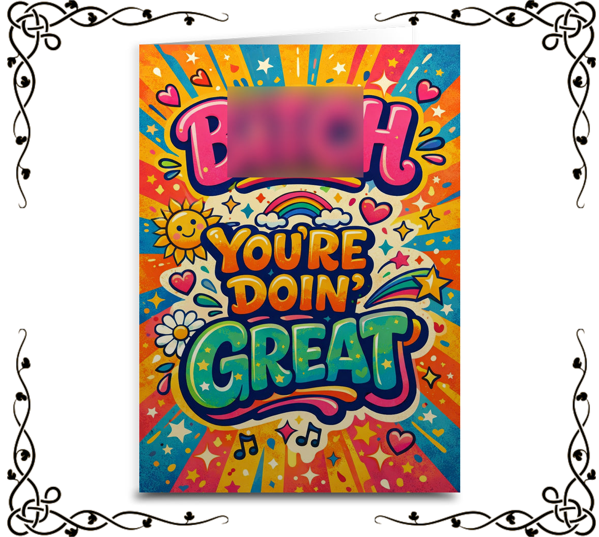 B—ch, You're Doin' Great — Greeting Card | The Original Underground