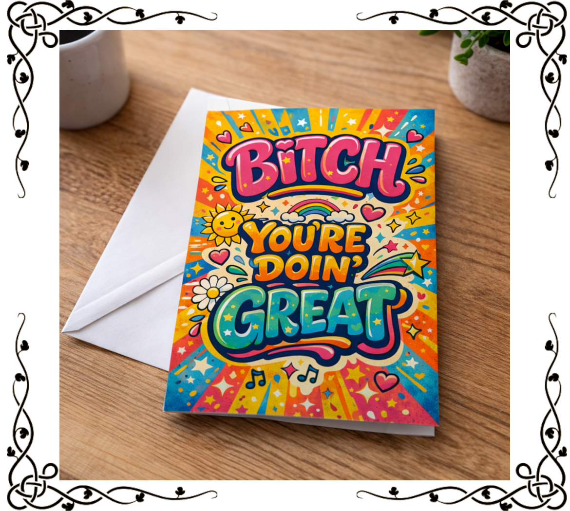 B—ch, You're Doin' Great — Greeting Card | The Original Underground
