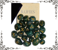 Bloodstone Gemstone Runes — 25-Piece Set | Elder Futhark + Blank