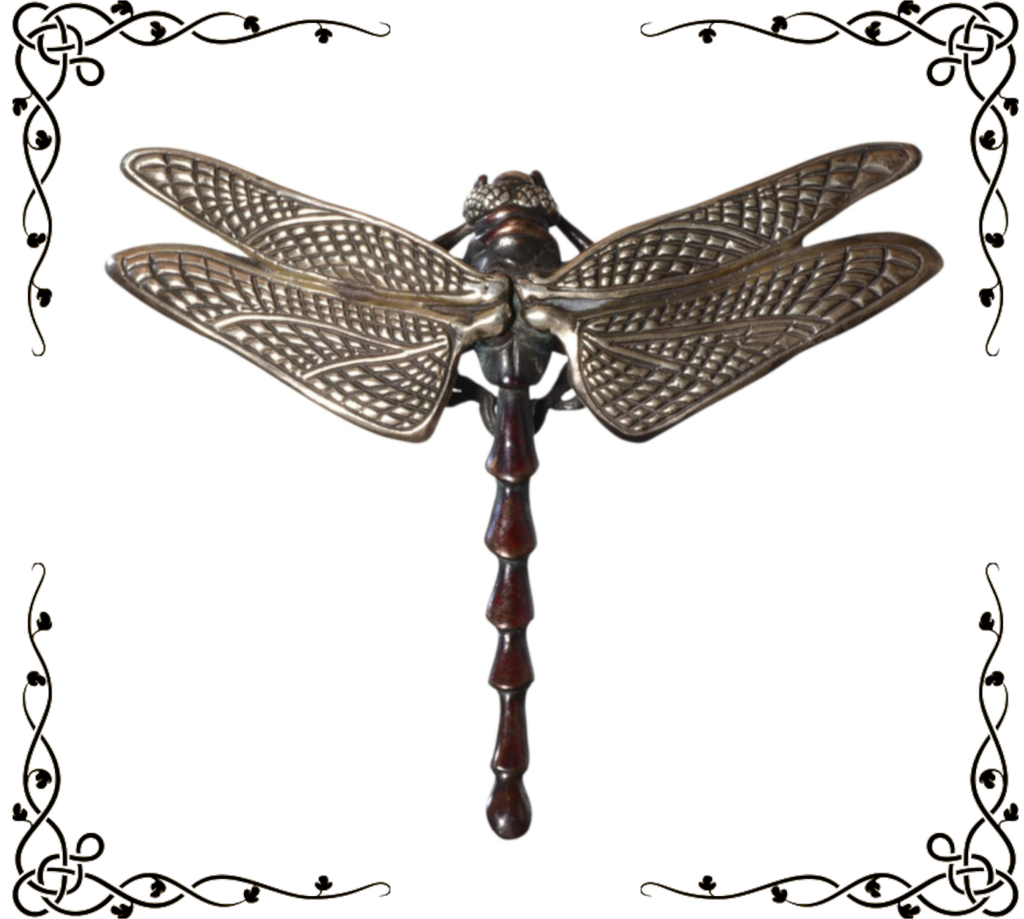 Bob Burkett Signed Dragonfly Pendant - Sterling Silver & Bronze (2007)