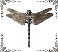 Bob Burkett Signed Dragonfly Pendant - Sterling Silver & Bronze (2007)