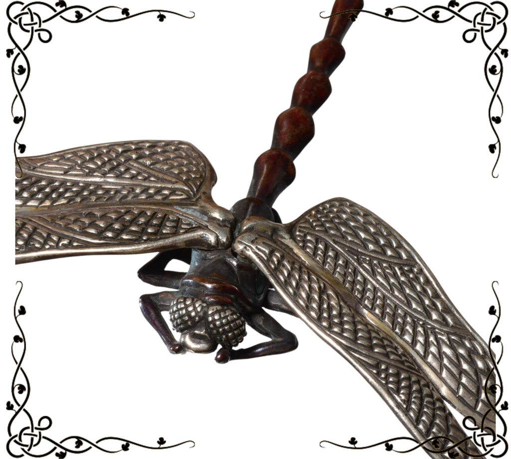 Bob Burkett Signed Dragonfly Pendant - Sterling Silver & Bronze (2007)