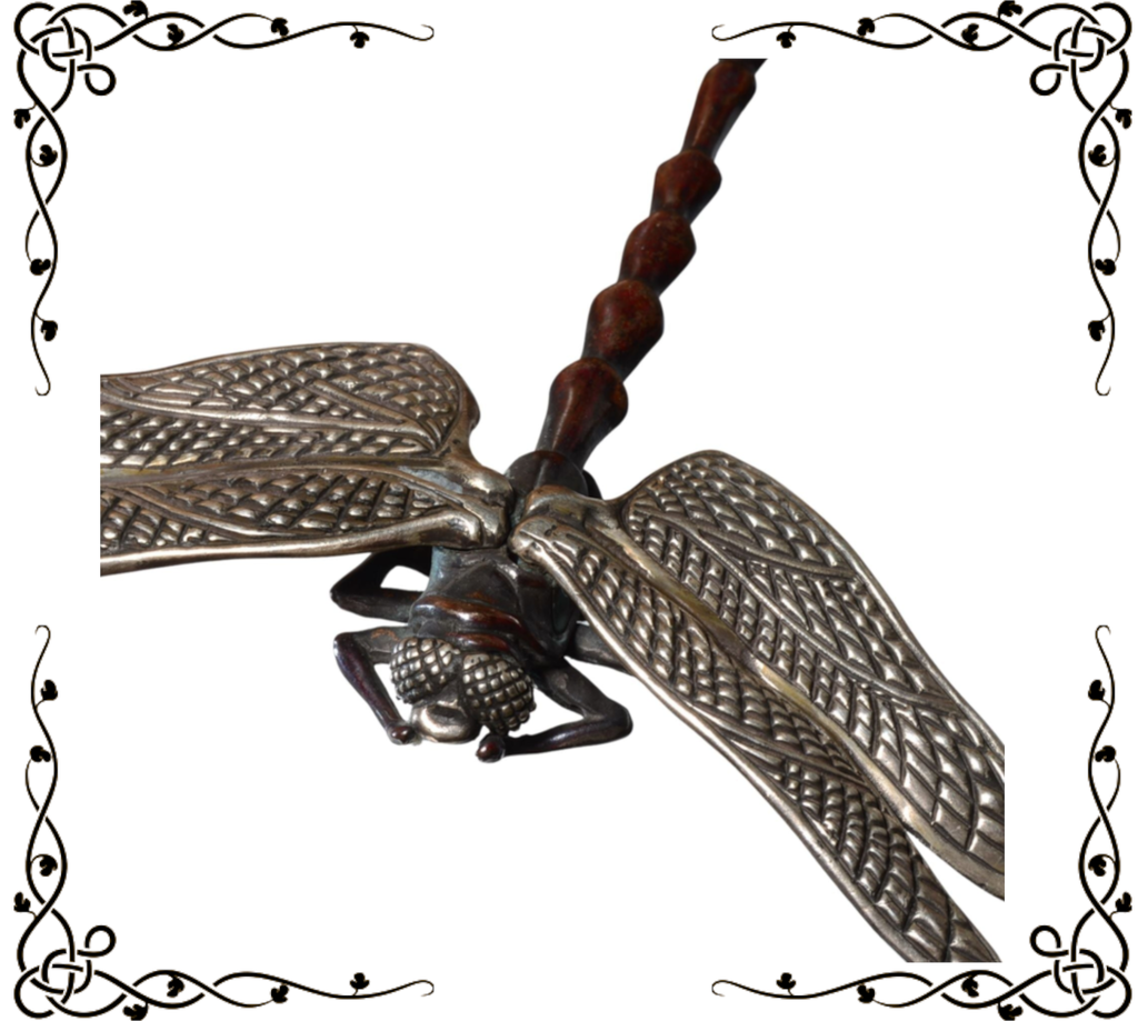 Bob Burkett Signed Dragonfly Pendant - Sterling Silver & Bronze (2007)