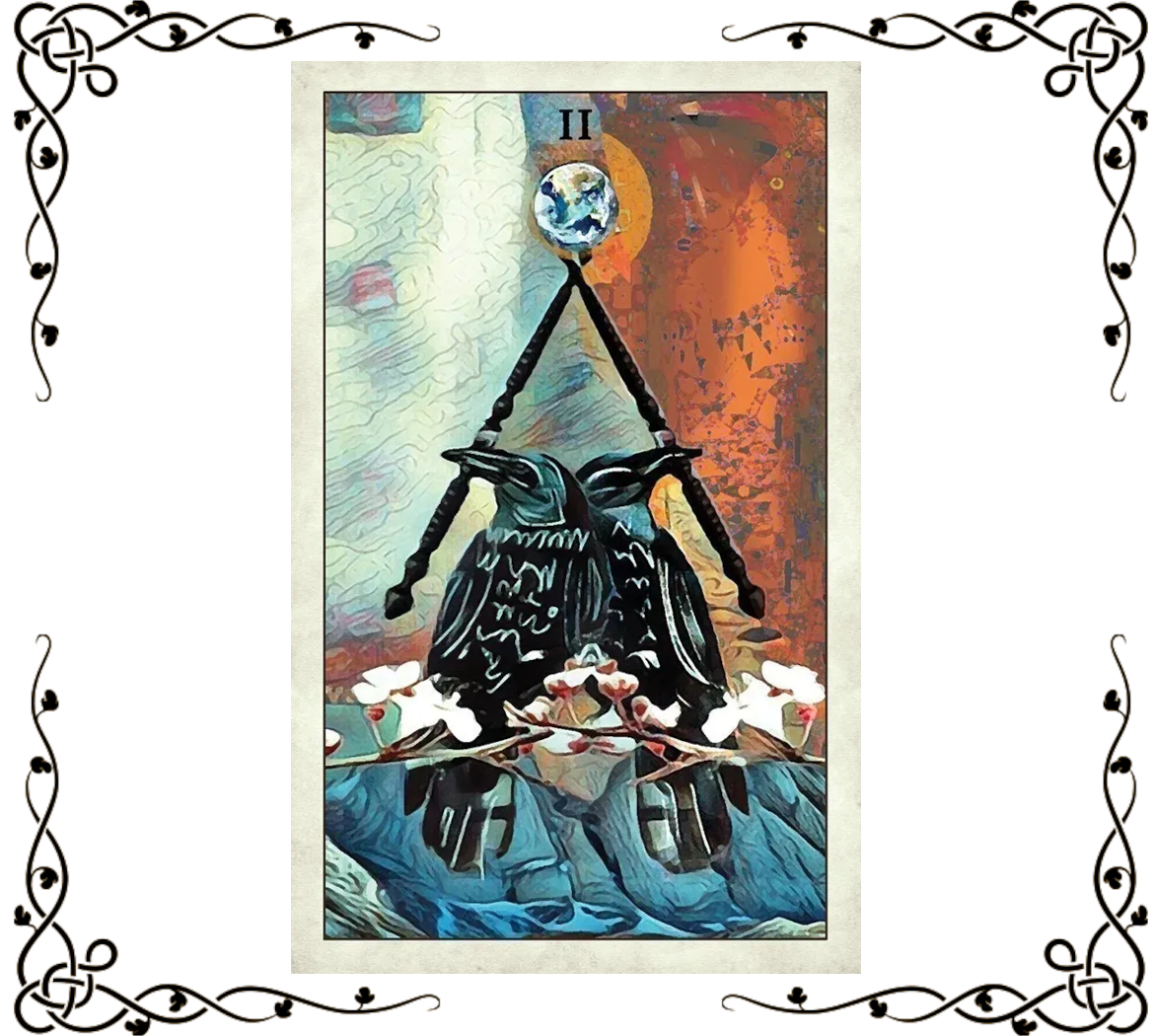 Crow Tarot Deck – 78 Rider-Waite Inspired Tarot Cards with Guidebook