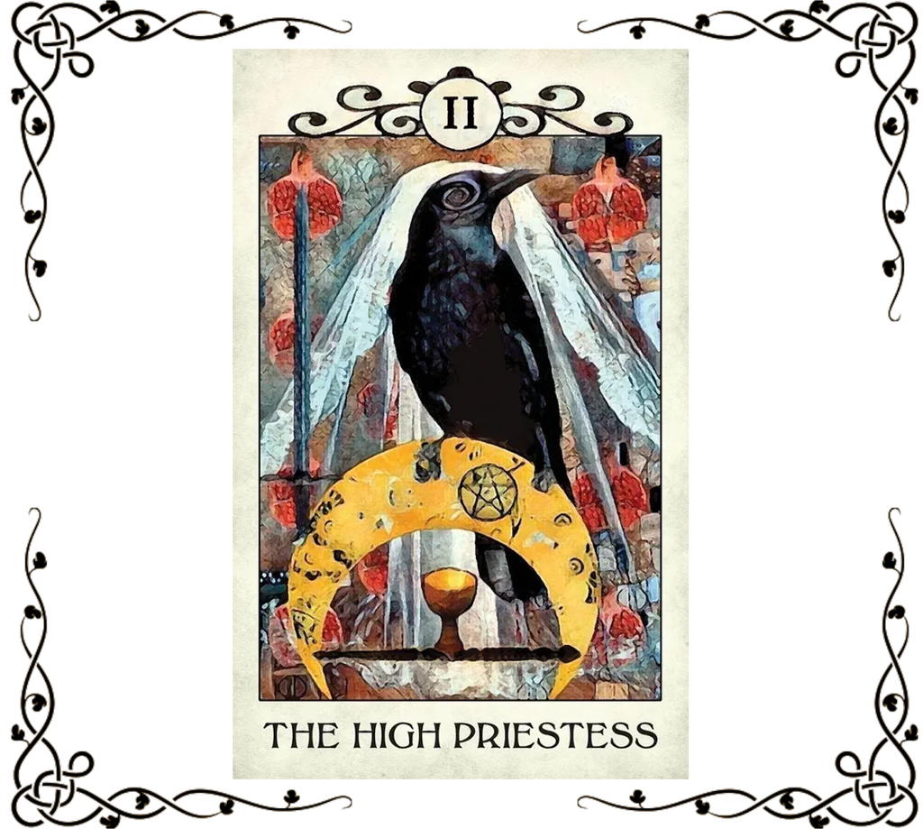 Crow Tarot Deck – 78 Rider-Waite Inspired Tarot Cards with Guidebook