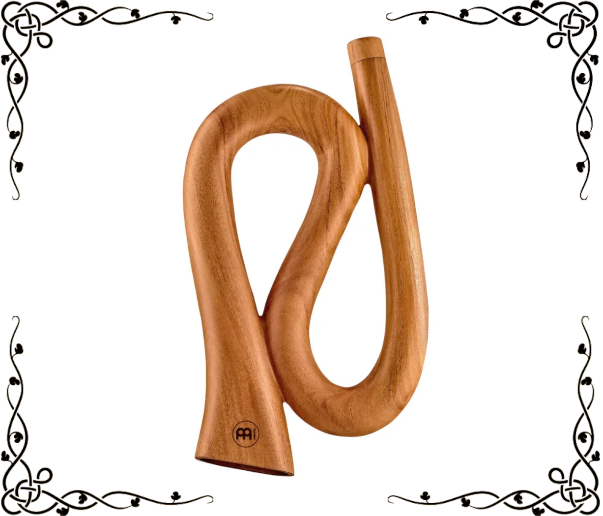 S-Shaped Pro Didgeridoo — Tuned to C, Mahogany | Natural