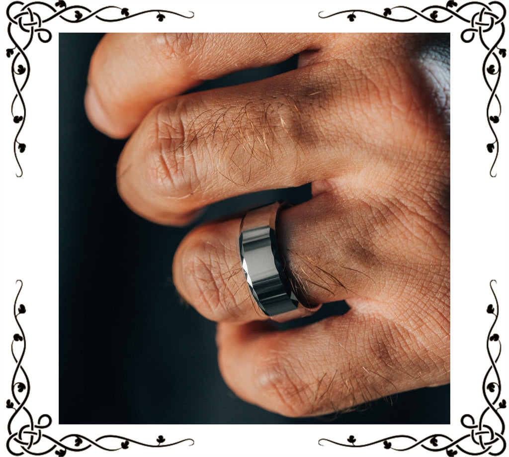 Draper | Men's Ring | Silver Tungsten Carbide | VG Rings