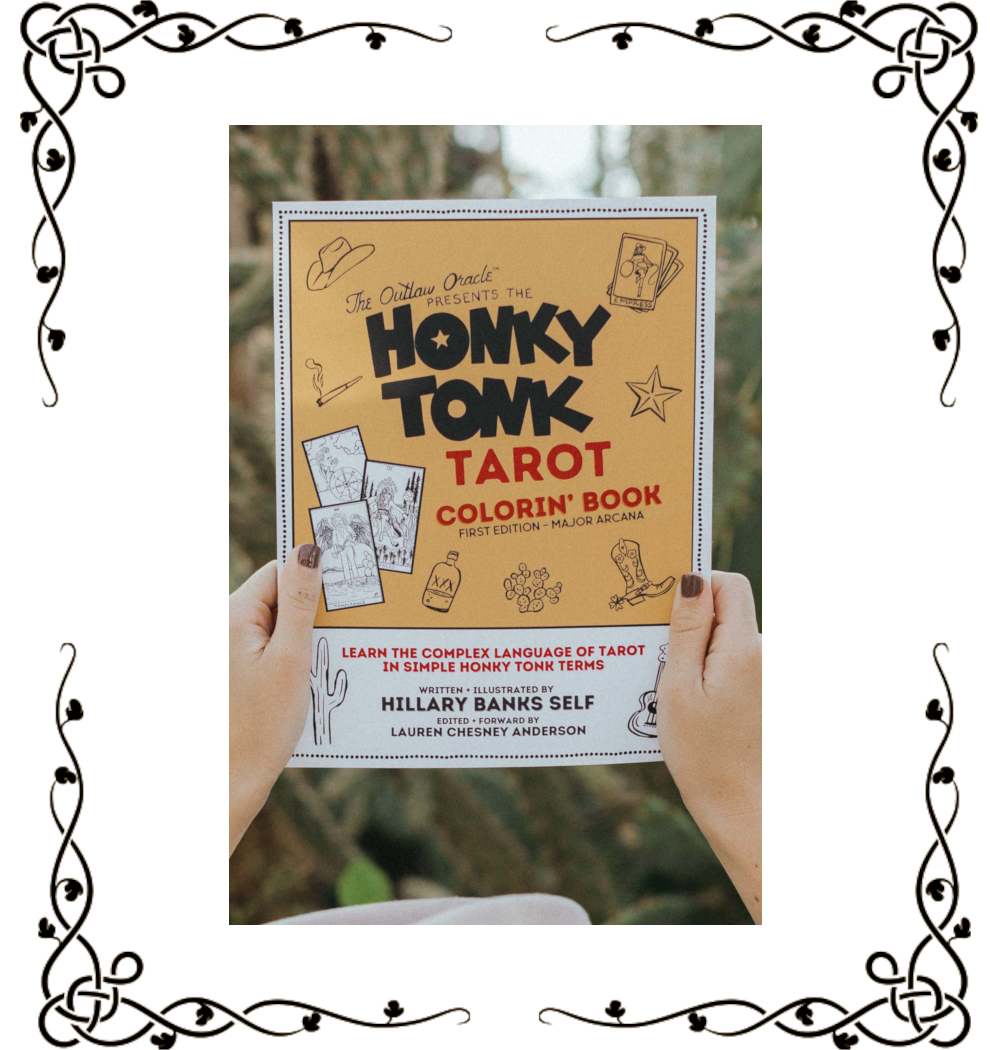 The Honky Tonk Tarot Colorin' Book - Hillary Banks Self | First Edition | Paperback