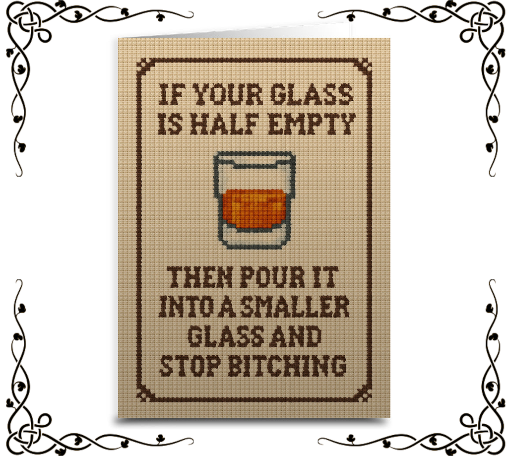 If Your Glass is Half Empty — Greeting Card | The Original Underground