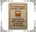If Your Glass is Half Empty — Greeting Card | The Original Underground