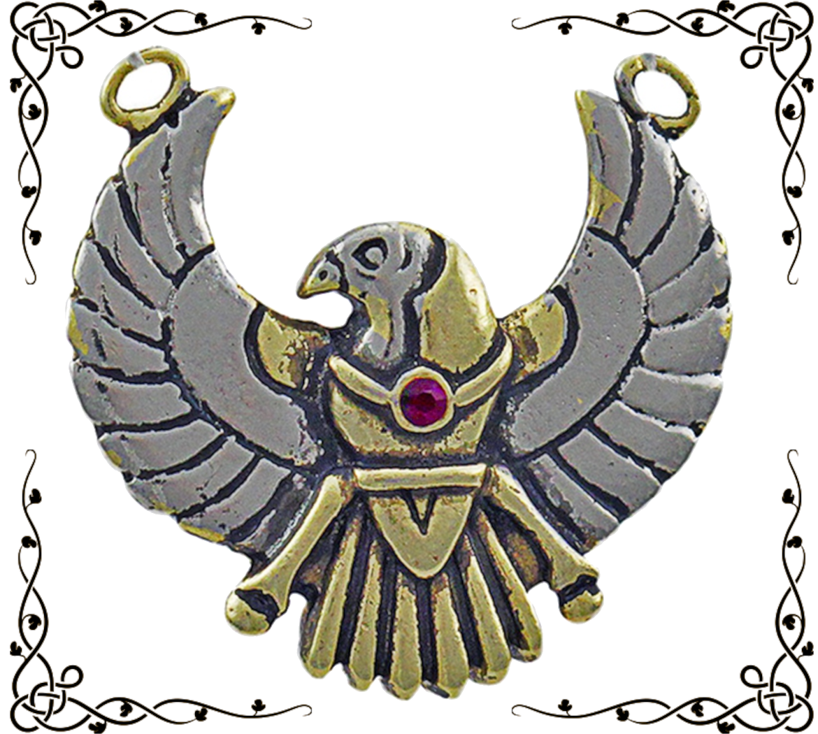 Jewels of Atum Ra | Horus Amulet for Safety on Journeys | Necklace