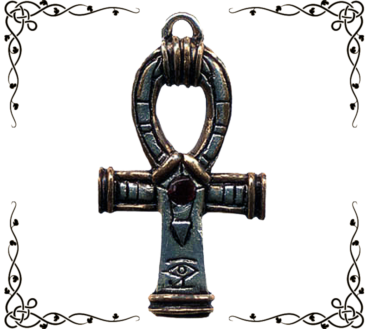 Jewels of Atum Ra | Small Ankh Amulet for Health, Prosperity, & Long Life | Necklace