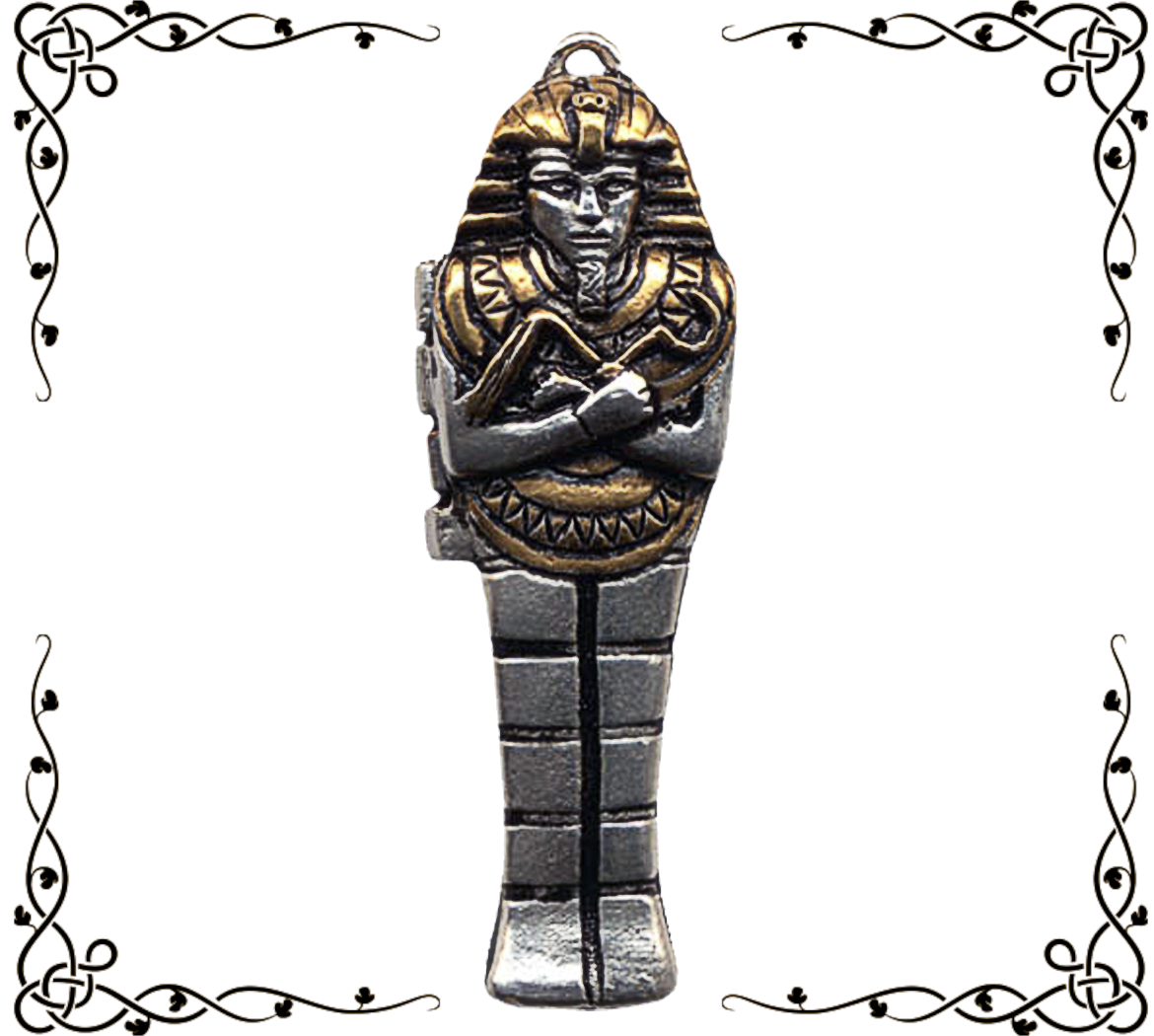 Jewels of Atum Ra | Mummy Locket for Protection Against Hidden Dangers | Necklace