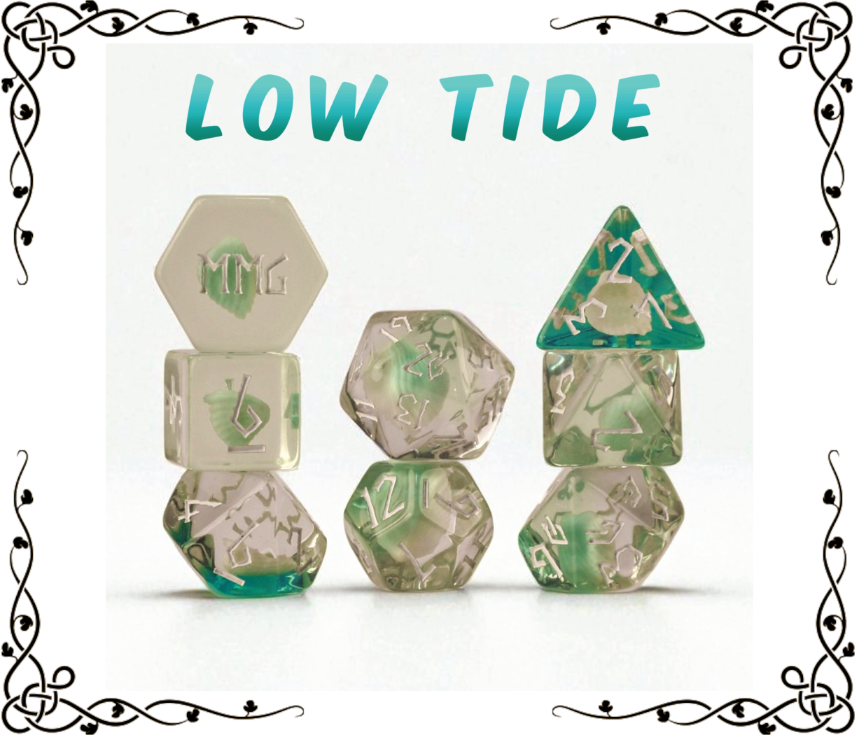 Low Tide Resin Dice Set  | Misty Mountain Gaming