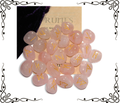 Rose Quartz Gemstone Runes — 25-Piece Set | Elder Futhark + Blank