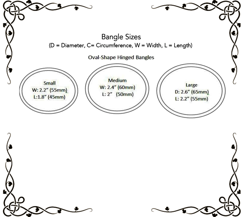 Sirena Collection Bangle Sizes