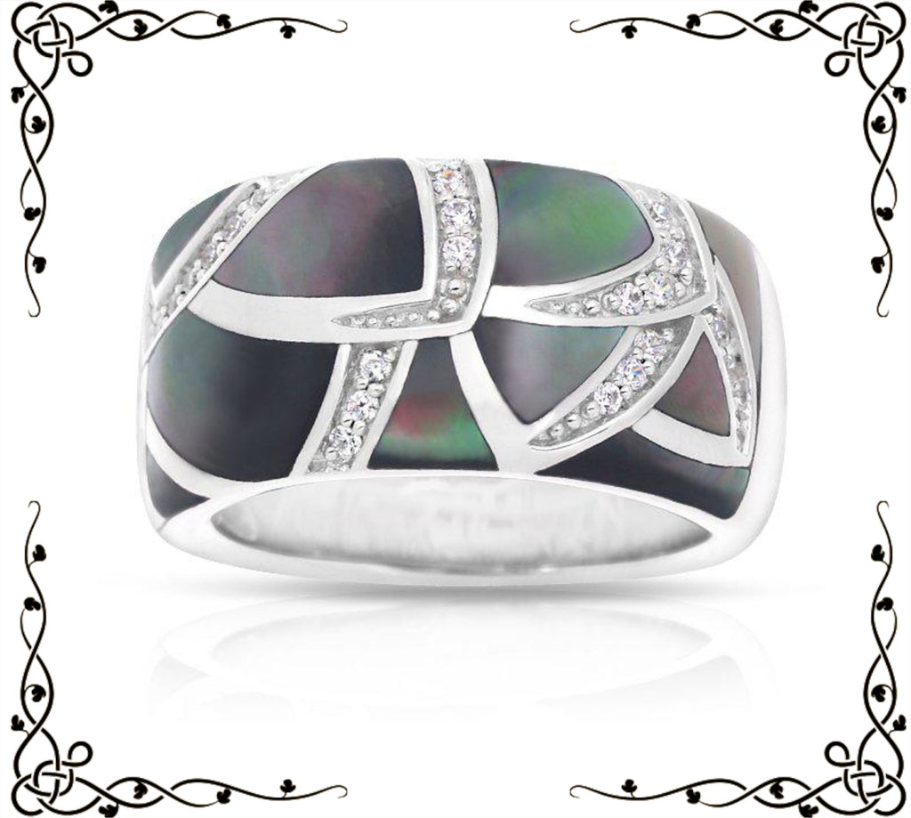 Sirena Collection Black Ring