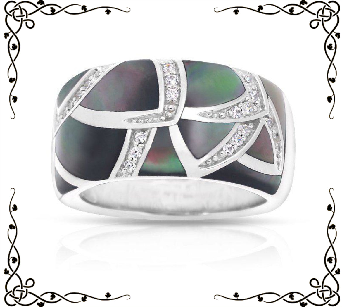 Sirena Collection Black Ring