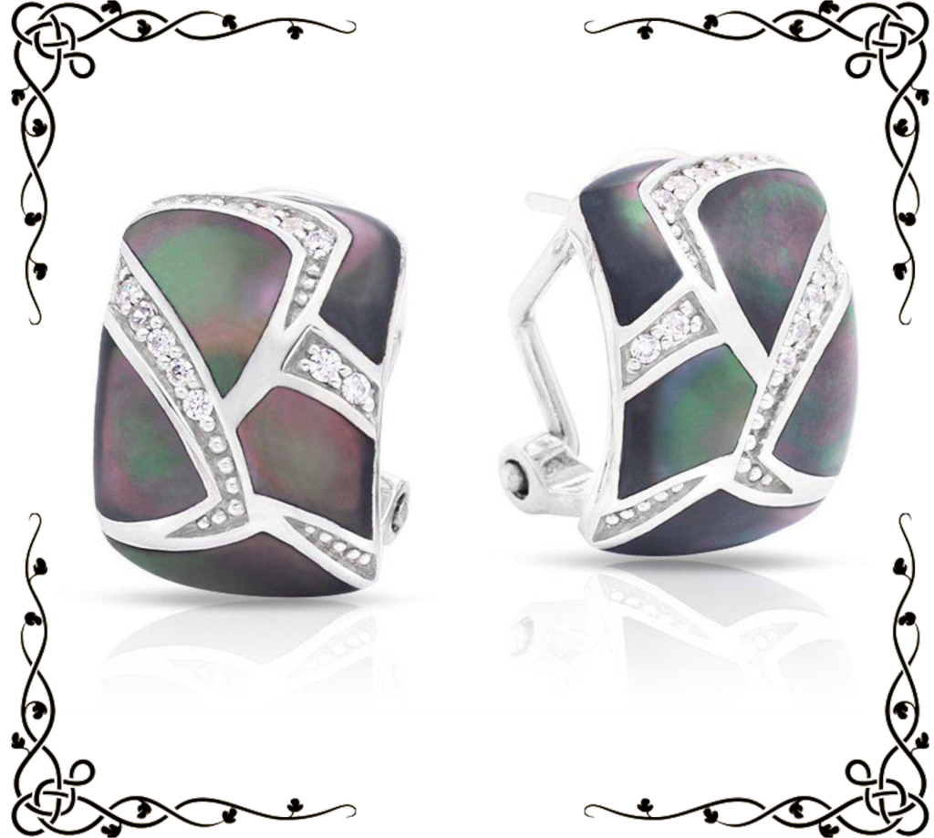 Sirena Collection Black Earrings