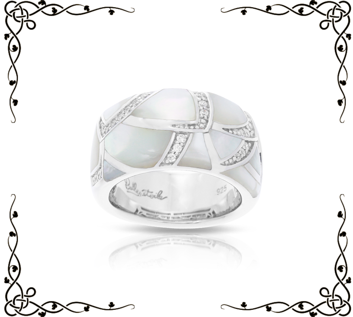 Sirena Collection White Ring 