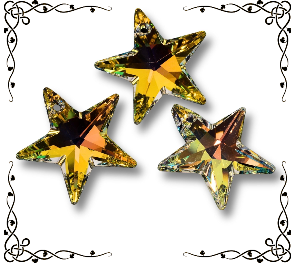 Swarovski Star Pendants Front