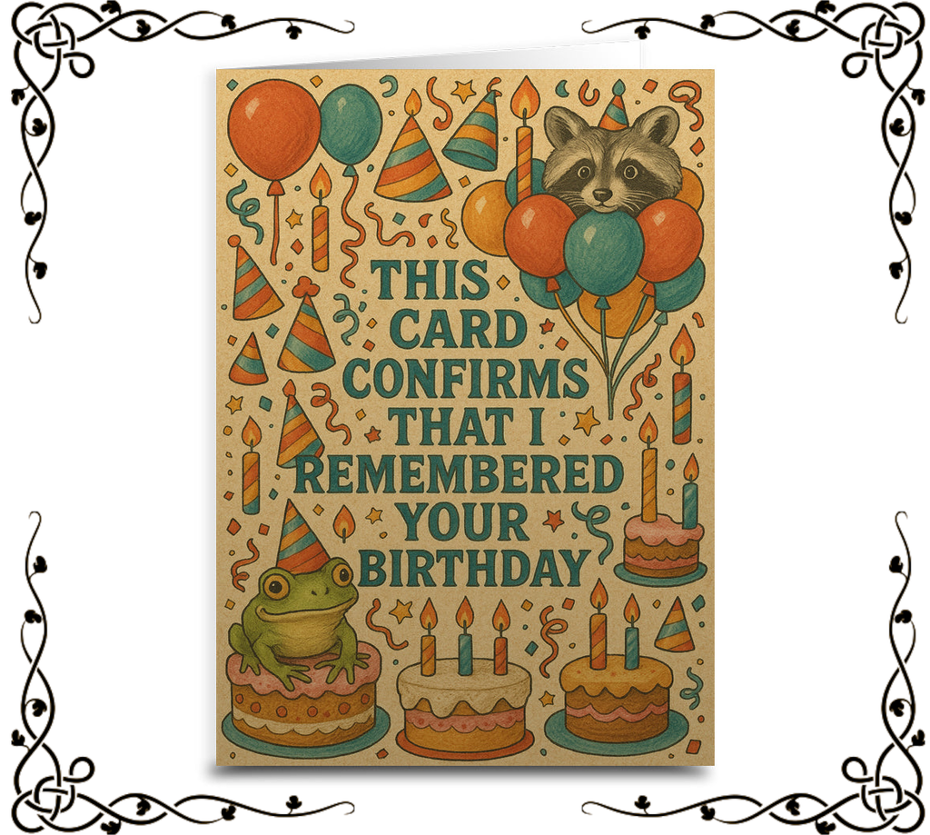 This Card Confirms I Remembered Your Birthday — Greeting Card | The Original Underground