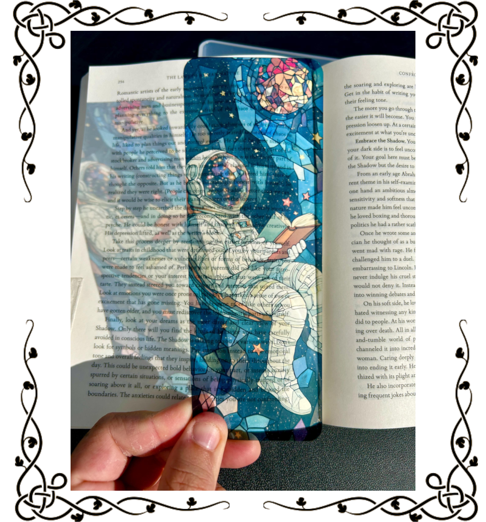 Astronaut Bookmark – Cosmic Space Art Page Marker for Book Lovers
