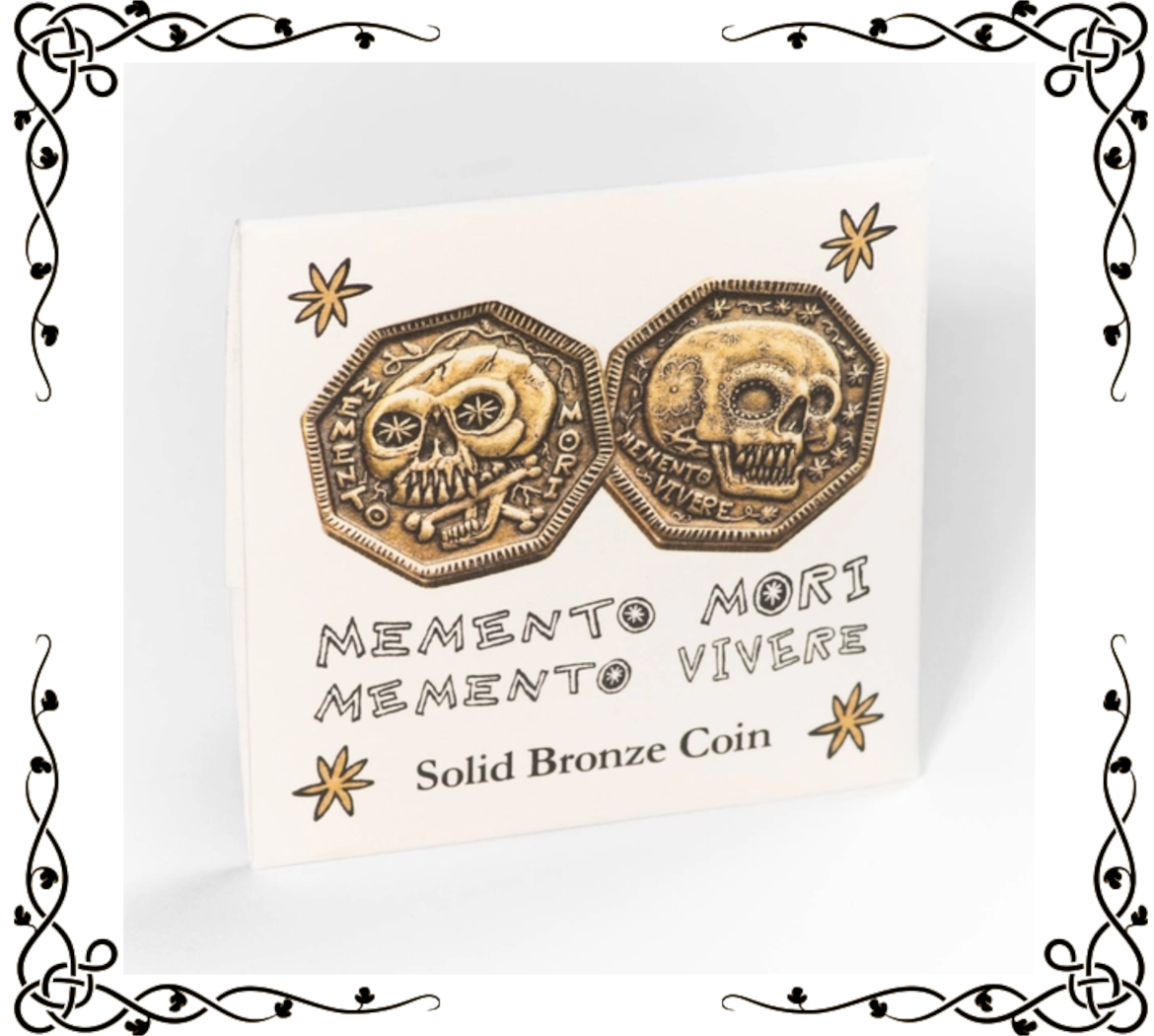 Memento Mori / Memento Vivere | Coin of Life and Death | Solid Bronze