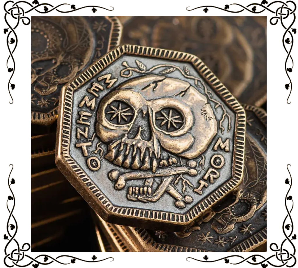 Memento Mori / Memento Vivere | Coin of Life and Death | Solid Bronze