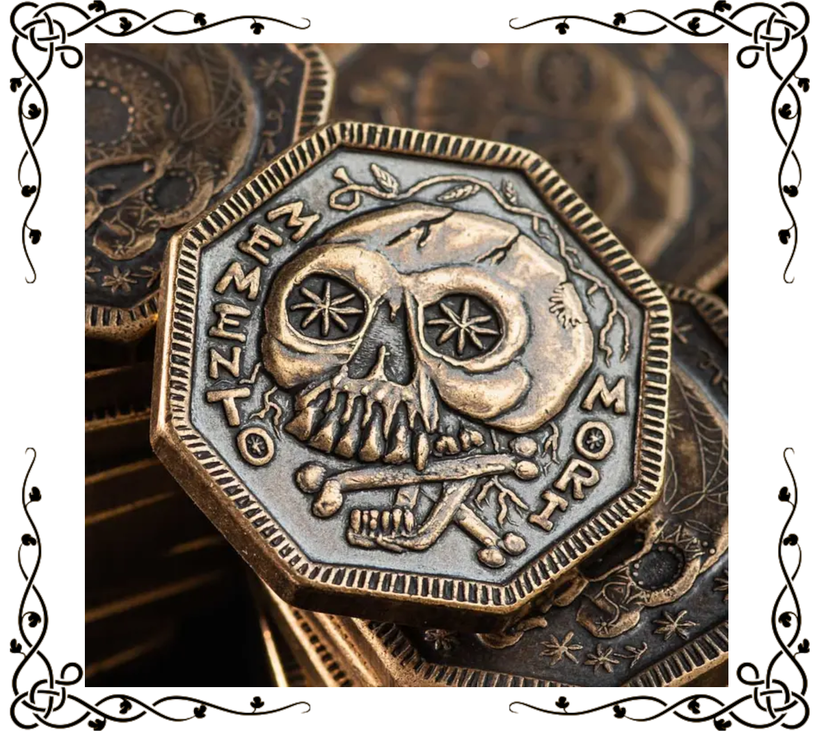 Memento Mori / Memento Vivere | Coin of Life and Death | Solid Bronze