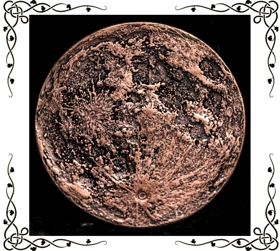 Oracle Decision Coin | Near / Far Super Blood Moon | Solid Copper