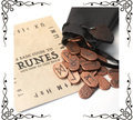 Solid Copper Elder Futhark Runes Set