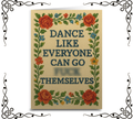 Dance Like Everyone Can Go F—k Themselves — Needlepoint Greeting Card | The Original Underground
