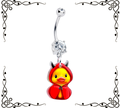 Devil Duck Dangle Belly Ring — Onyx O ☠ for Body Candy