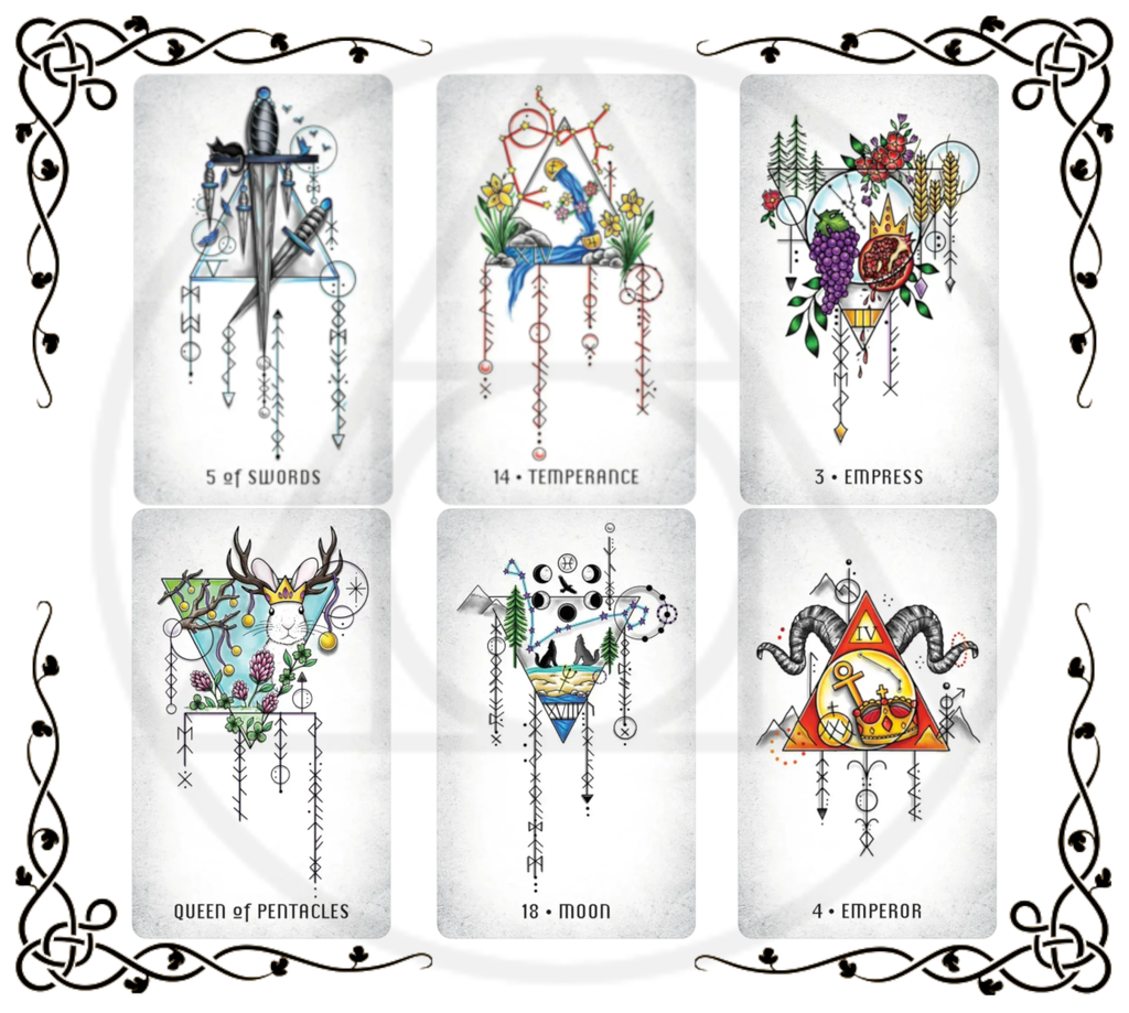 Elemental North Tarot | Deck and Book Set | Tarot with Runic Symbolism