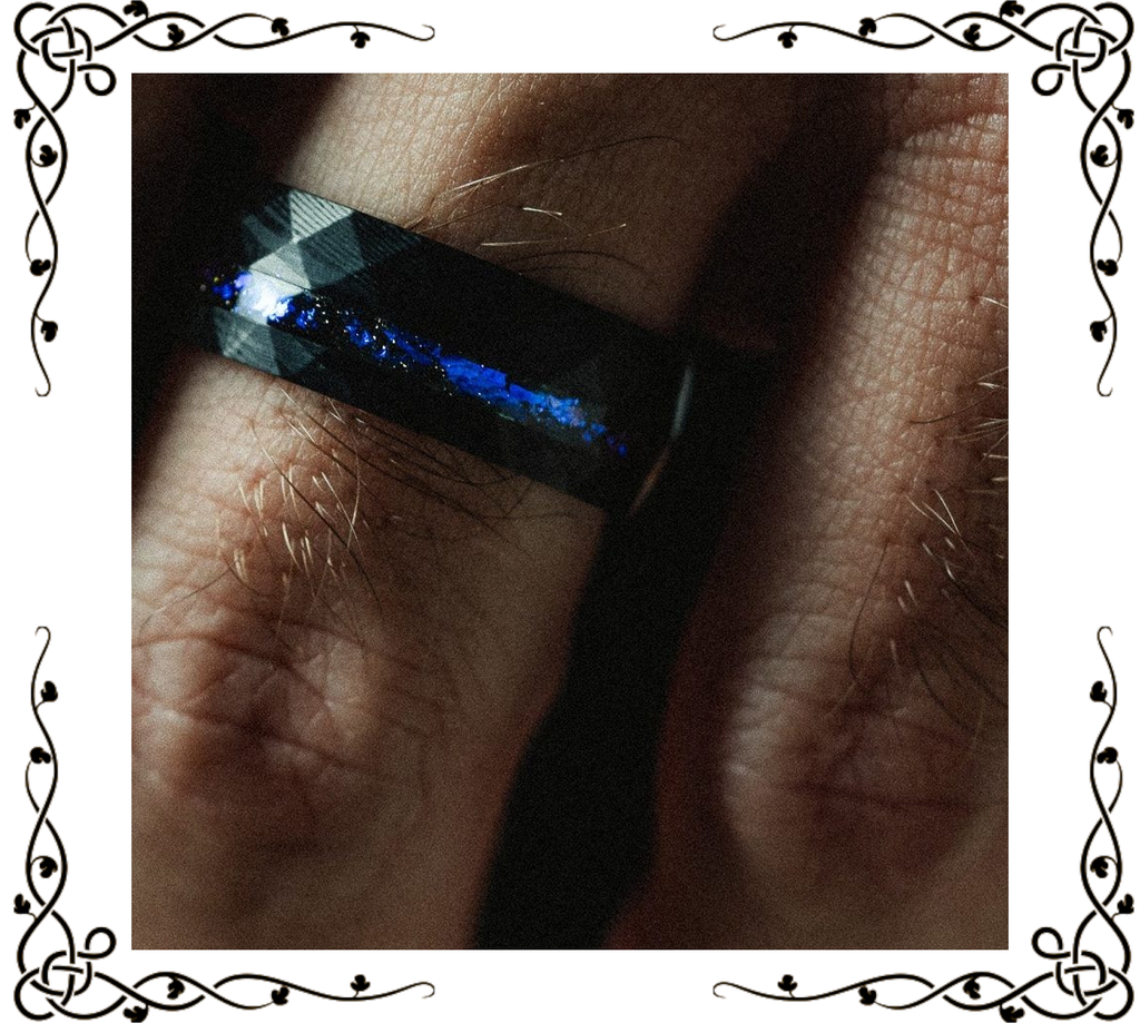 Enigma | Men's Ring | Black Damascus Steel | VG Rings