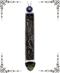 Bards of Farspire Meteorite Tanzanite Moldavite Necklace at Alchemy Cabinet