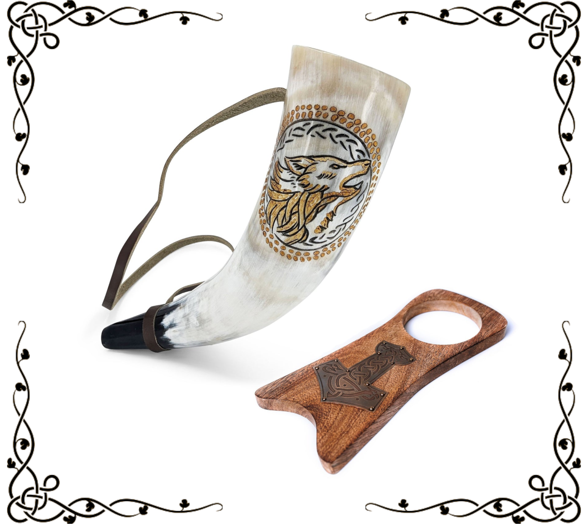 War Horn | Sounding Horn | Natural Ox Horn | Battle Horn | Norse | Viking