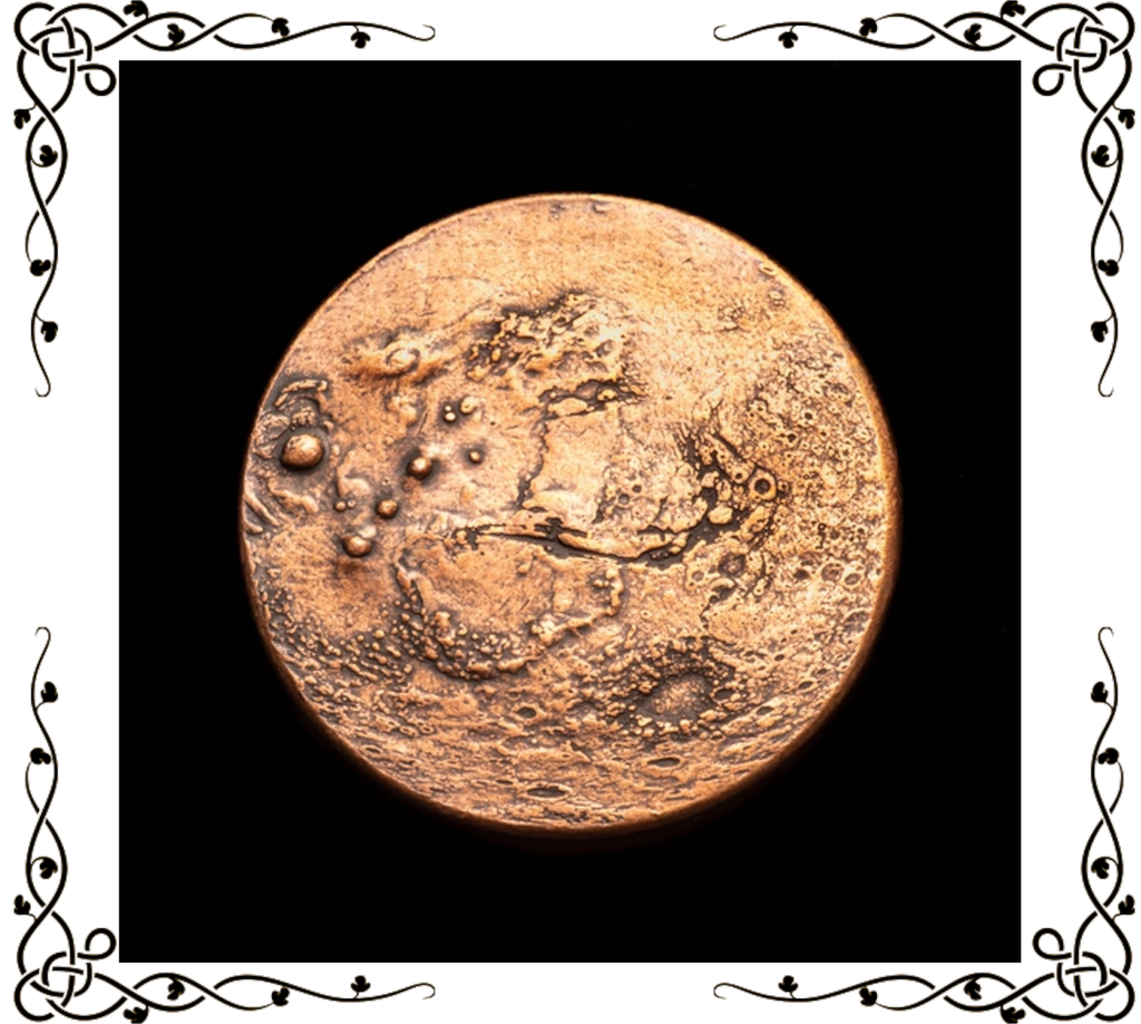 Mars Decision Maker Coin | Reminder or Worry Coin | Copper