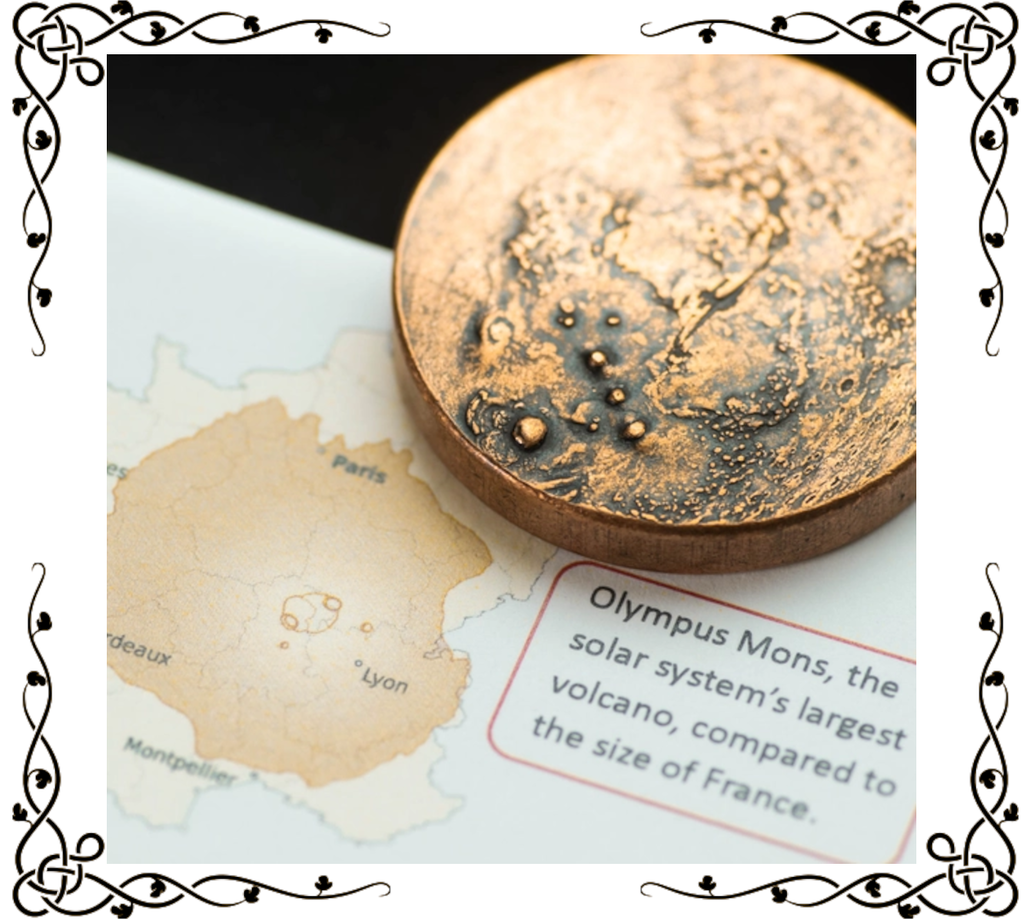 Mars Decision Maker Coin | Reminder or Worry Coin | Copper
