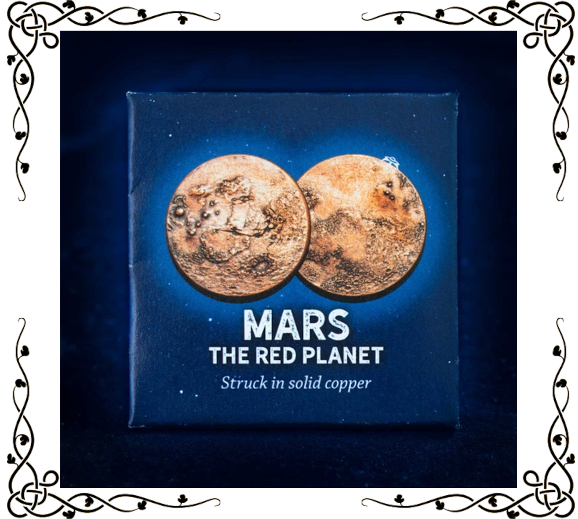 Mars Decision Maker Coin | Reminder or Worry Coin | Copper