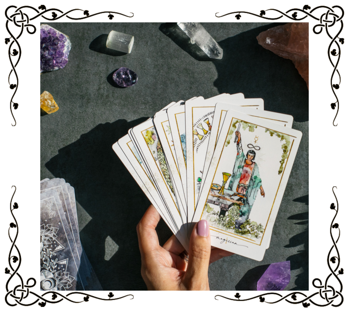 Modern Hue Tarot Deck | RWS Inspired |Delicate Watercolor | Writual Planner