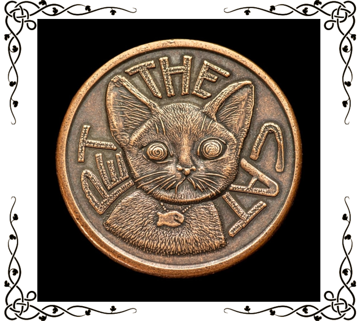 Pet the Cat Decision Coin